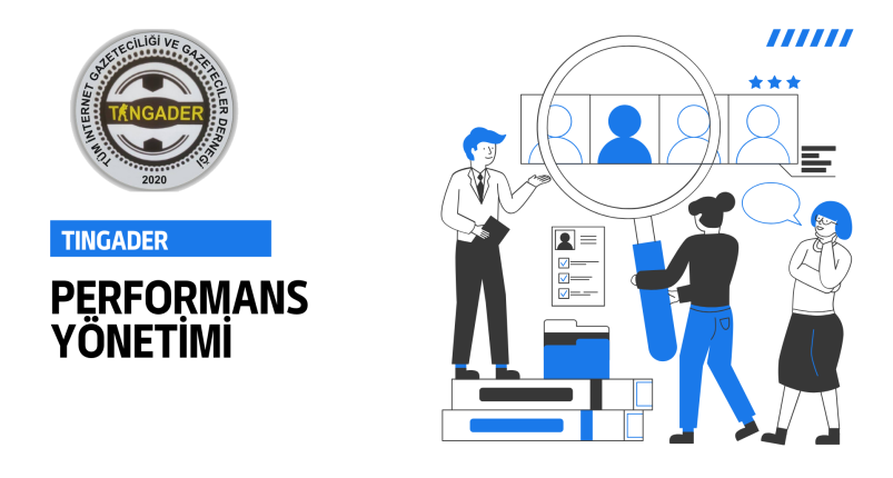Blue and White Illustrative HR Performance Management Consulting Presentation